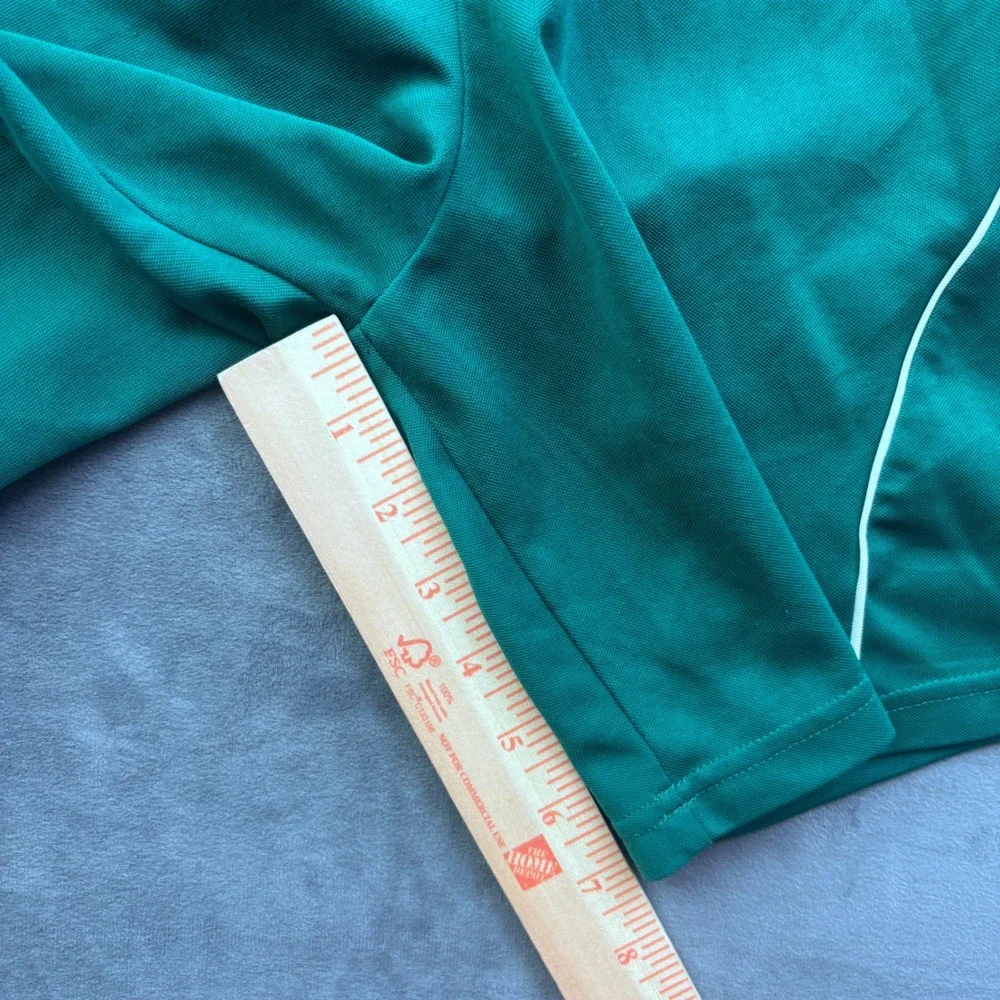 Vtg Adidas Climalite Soccer Shorts Mens L Teal Green Athletic Training Sporty